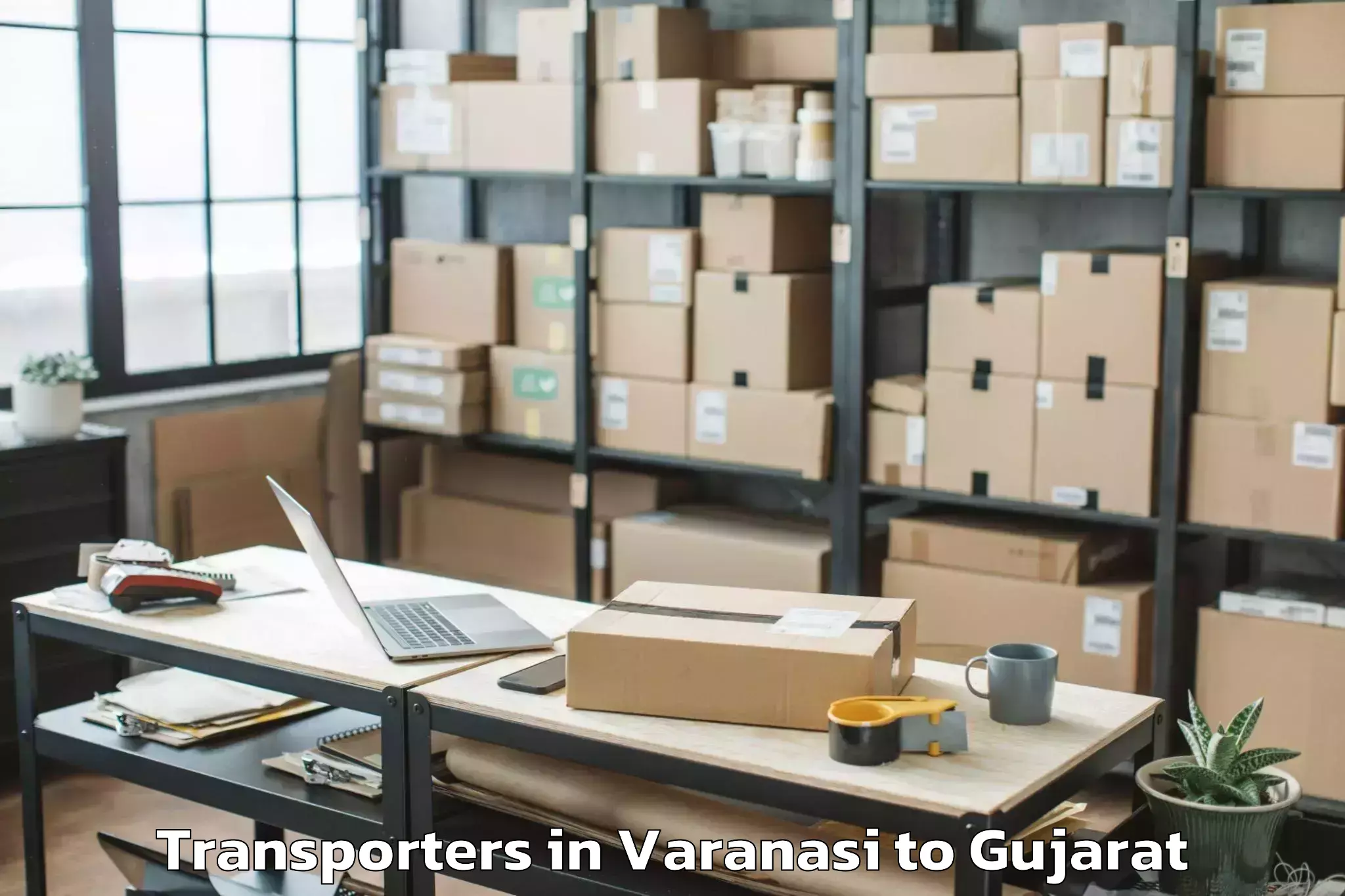 Book Varanasi to Gidc Transporters Online